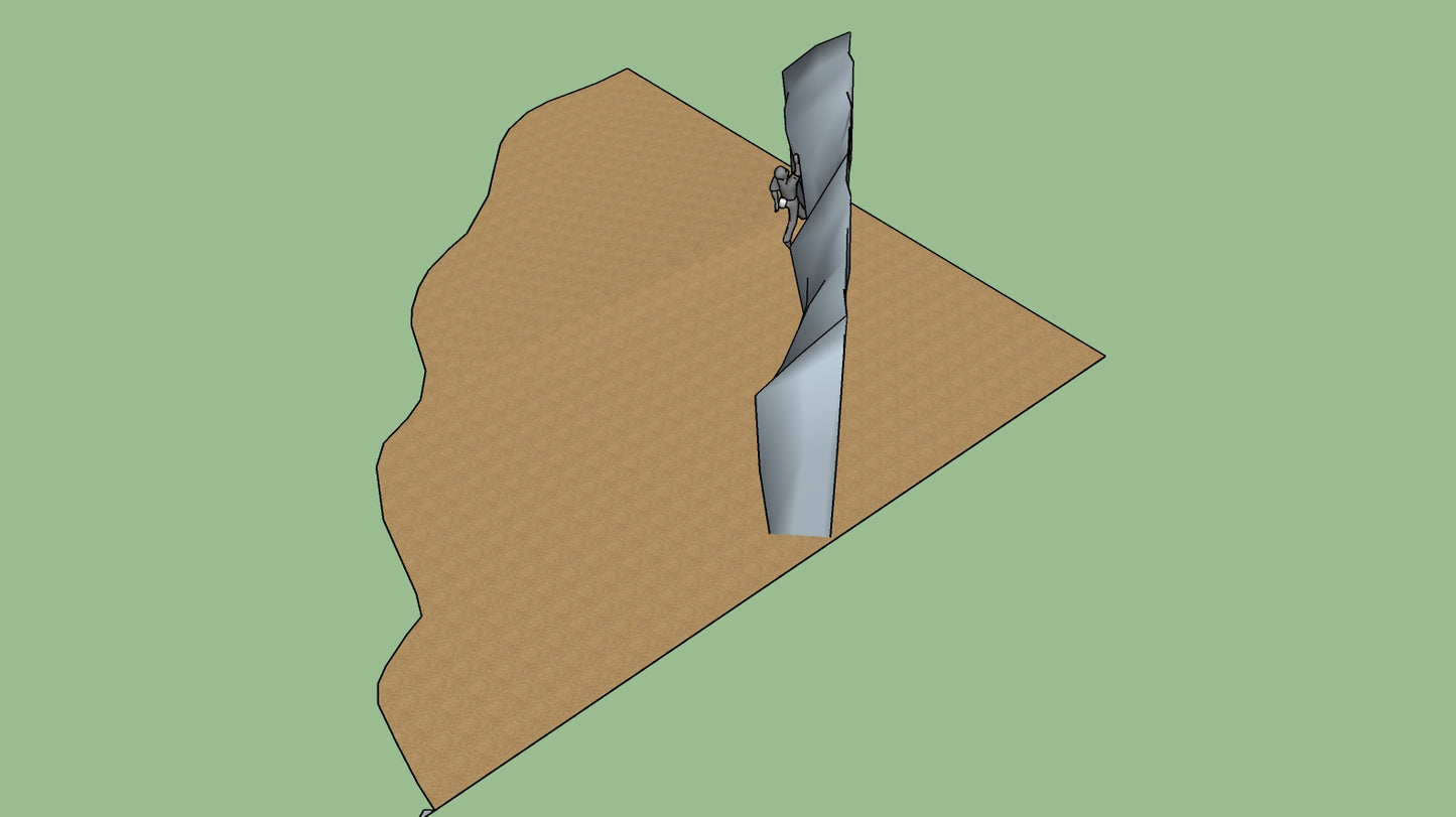 Klättervägg, 10 meter lång